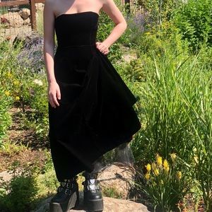 gothic velvet ball gown